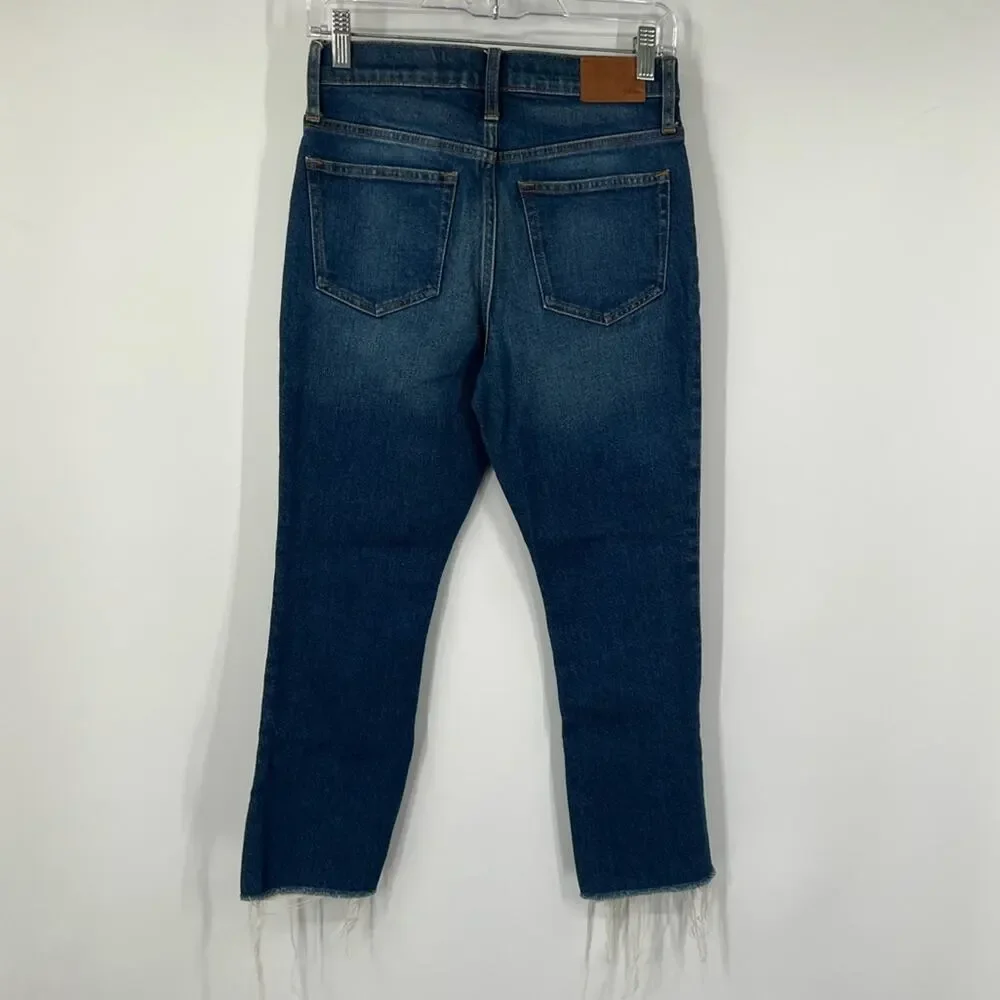 J. Crew 9” Mid-Rise Demi-Boot Crop Jeans in Lantern Wash